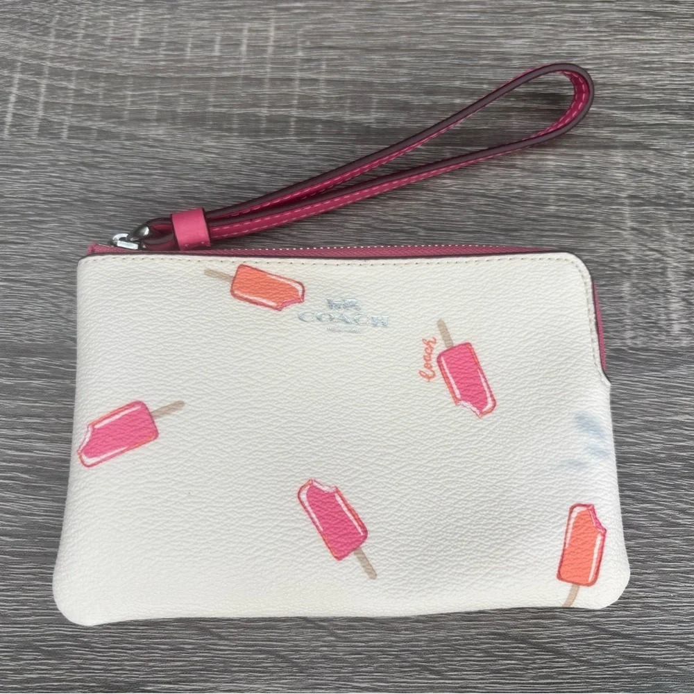Coach White Popsicle Print Crossbody with Wristlet Limited Edition - Picture 5 of 17